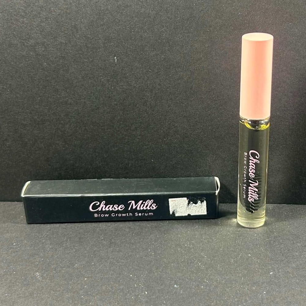 Chase‎ Mills Brow Growth Serum Clear 10ml Spoolie Applicator Unisex 10ml